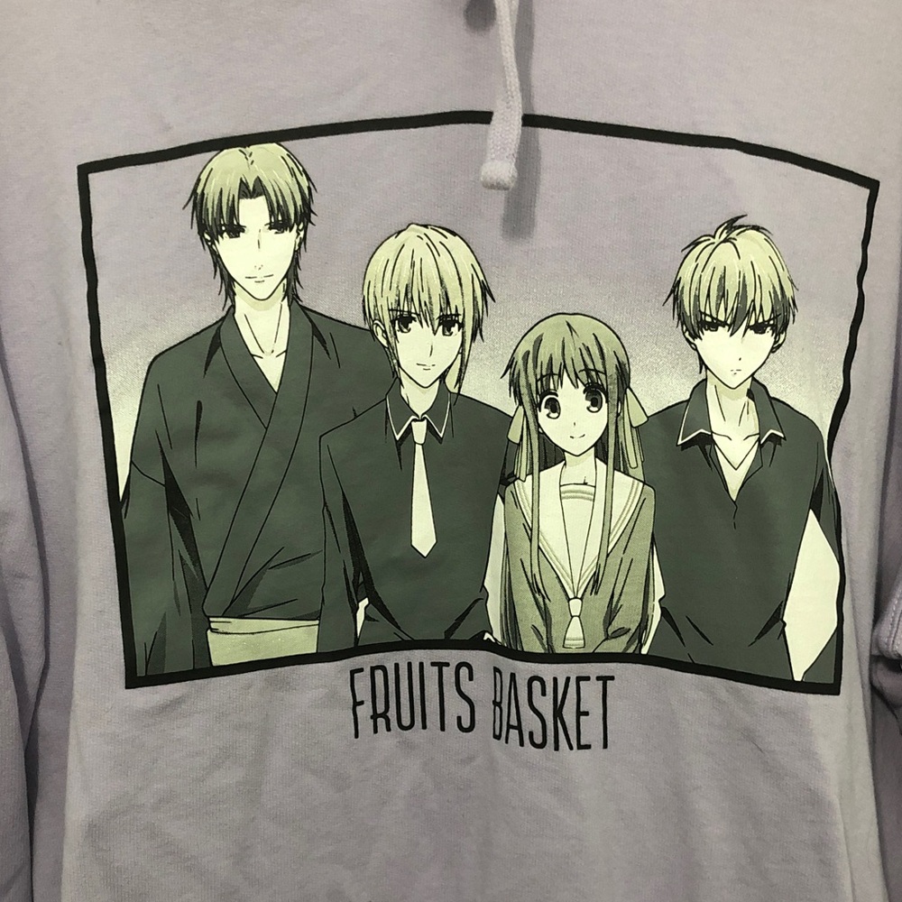 Hot Topic Lavender Fruits Basket Graphic Hoodie - Picture 3 of 10